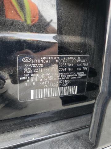 2020 HYUNDAI IONIQ BLUE - KMHC65LC3LU234088