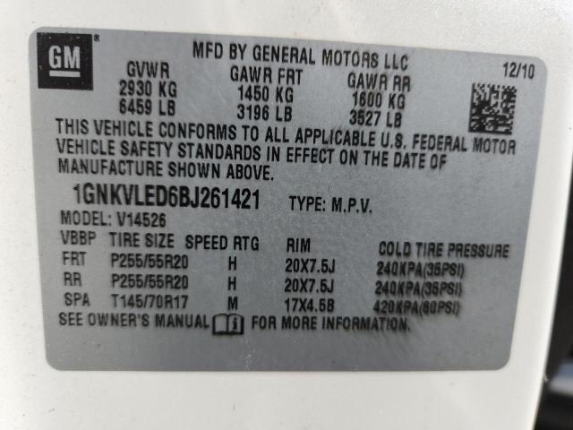 2011 CHEVROLET TRAVERSE L - 1GNKVLED6BJ261421