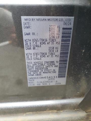 2024 NISSAN FRONTIER S 1N6ED1EJ1RN654133