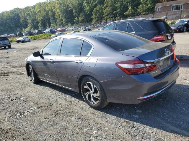 HONDA ACCORD LX 2017 gray sedan 4d gas 1HGCR2F37HA245076 photo #3