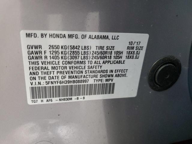 2017 HONDA PILOT EX 5FNYF6H39HB088997