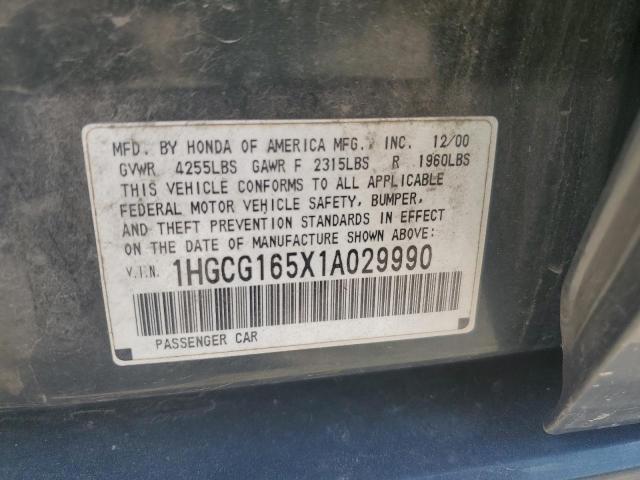 2001 HONDA ACCORD EX #3260407562