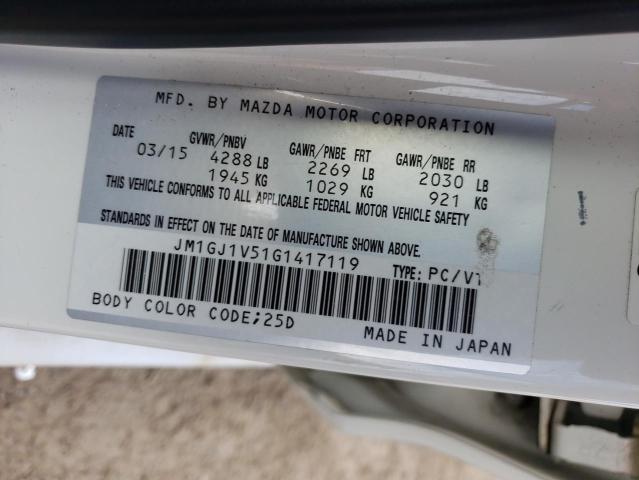 2016 MAZDA 6 TOURING JM1GJ1V51G1417119