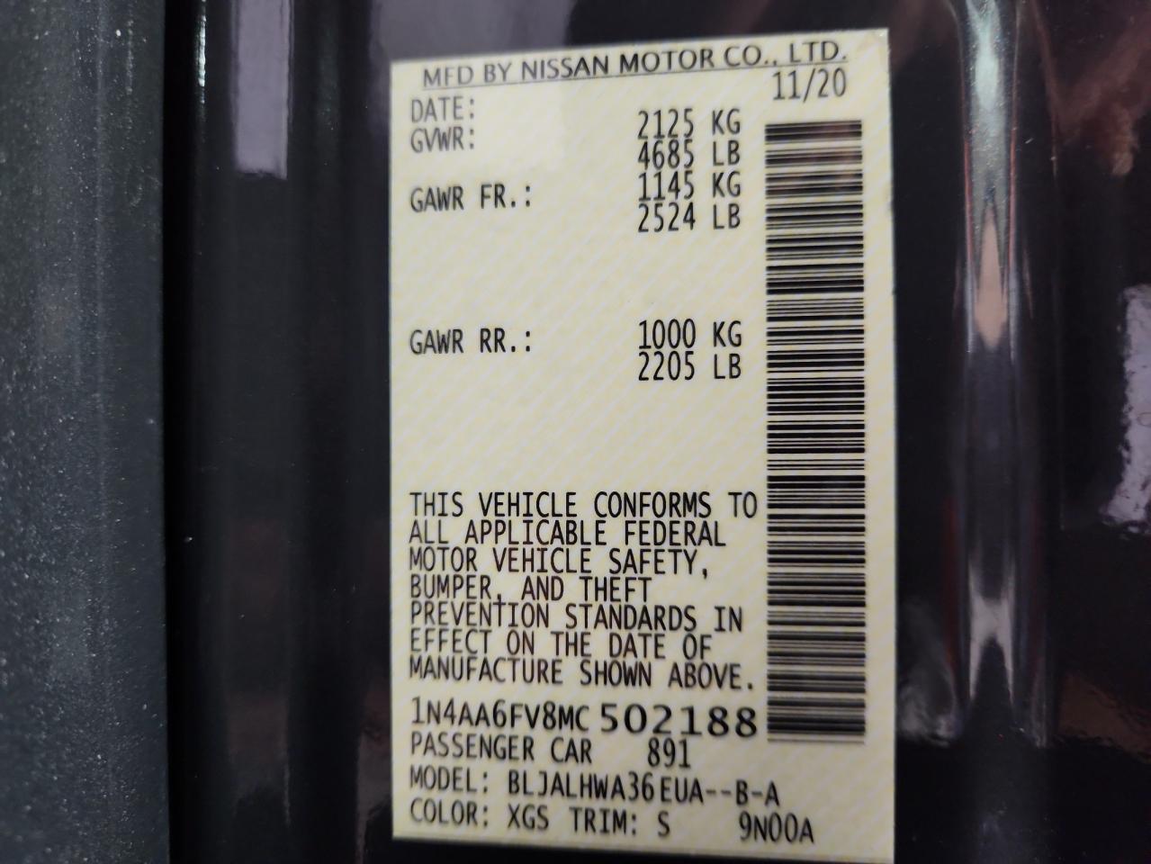 NISSAN MAXIMA PLATINUM