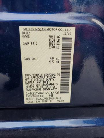 2021 NISSAN LEAF SV 1N4AZ1CV8MC550256