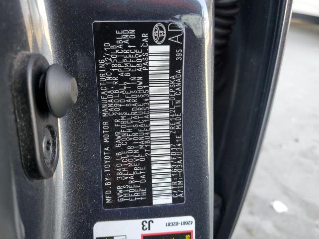 2010 TOYOTA COROLLA BA - 2T1BU4EE1AC534351