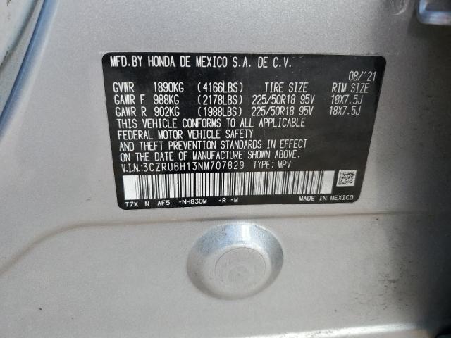 2022 HONDA HR-V SPORT 3CZRU6H13NM707829