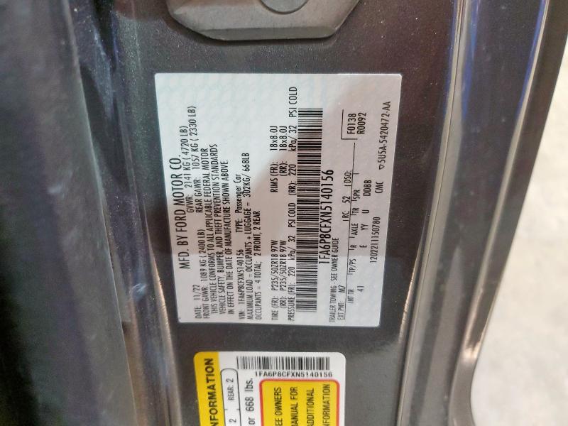 2022 FORD MUSTANG GT - 1FA6P8CFXN5140156