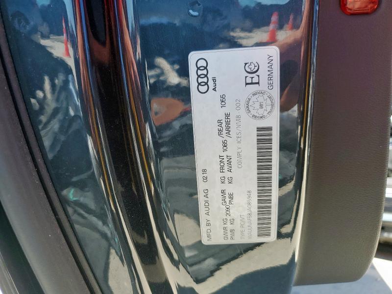 2018 AUDI A5 PRESTIG WAUUNAF58JA085948