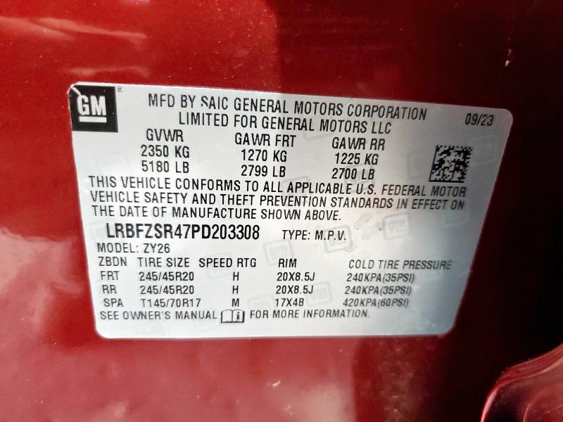 2023 BUICK ENVISION A LRBFZSR47PD203308