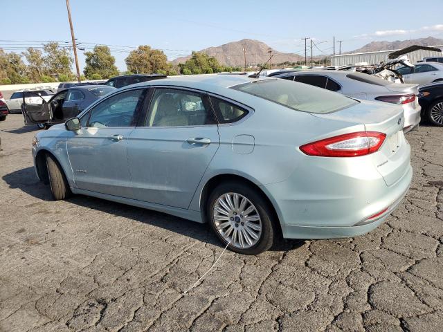 2013 Ford Fusion Se Hybrid turquoise sedan hybrid 3FA6P0LU2DR192621 photo #3