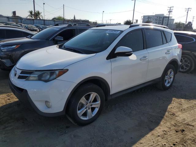 TOYOTA RAV4 XLE 2014 white  Gasoline JTMWFREV1EJ020888 photo #1