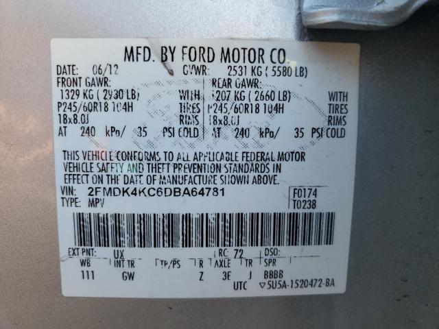 2013 FORD EDGE LIMITED #3273952778