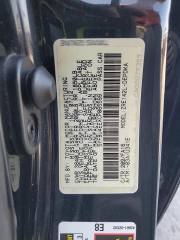 2012 TOYOTA COROLLA BA #3305491063