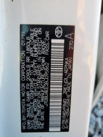 2011 TOYOTA COROLLA BA - JTDBU4EE2BJ095862