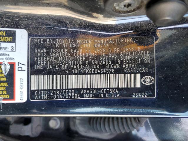 2017 TOYOTA CAMRY L 4T1BF1FK8EU464378