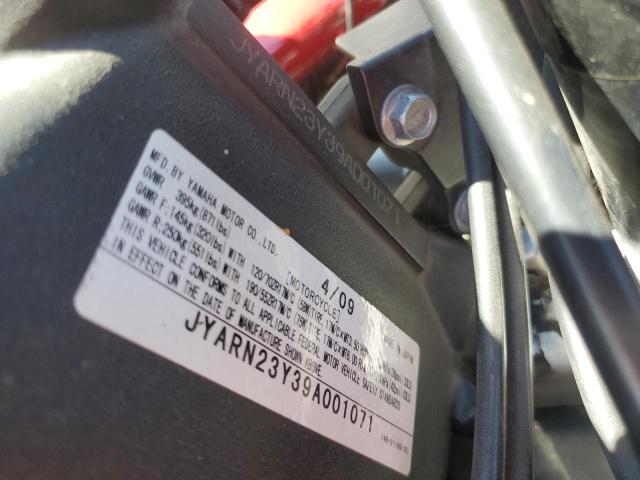2009 YAMAHA YZFR1 JYARN23Y39A001071
