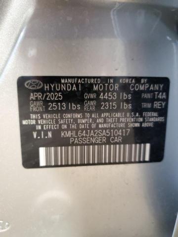 2025 HYUNDAI SONATA SEL KMHL64JA2SA510417