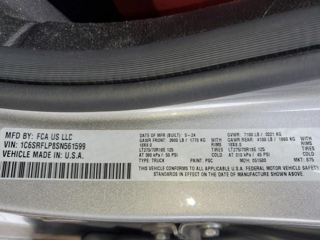 2025 RAM 1500 REBEL 1C6SRFLP8SN561599