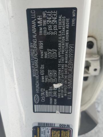 2023 HYUNDAI TUCSON SEL 5NMJBCAE2PH191991