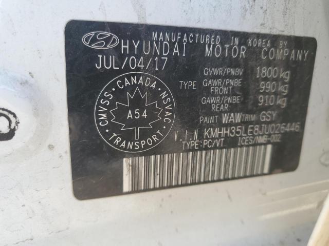 2018 HYUNDAI ELANTRA GT KMHH35LE8JU026446