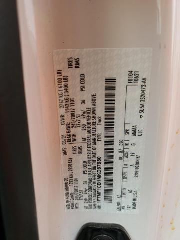 2021 FORD F150 - 1FTMF1CB1MKD87980