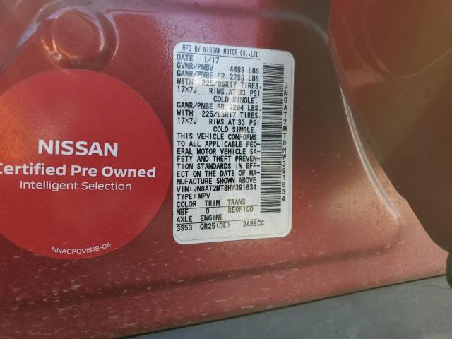 2017 NISSAN ROGUE S JN8AT2MT8HW391634