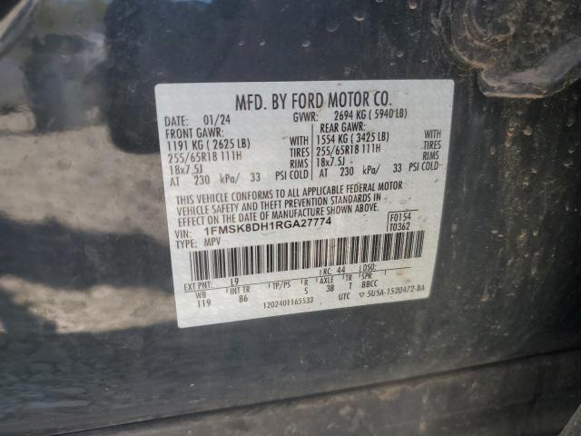 2024 FORD EXPLORER XLT 1FMSK8DH1RGA27774