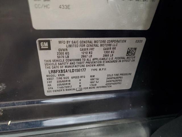 2020 BUICK ENVISION P LRBFXBSA1LD156177
