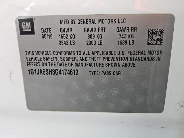 2016 CHEVROLET SONIC LS 1G1JA6SH8G4174613