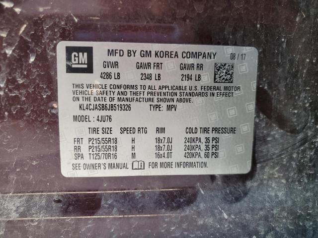 2018 BUICK ENCORE PRE - KL4CJASB6JB519326