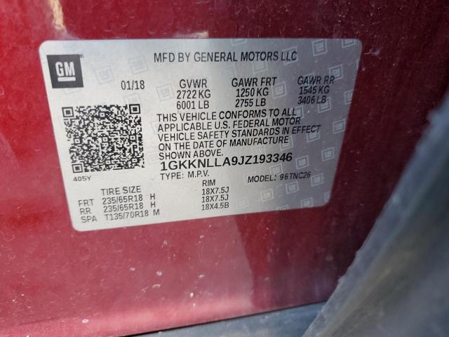 2018 GMC ACADIA SLE - 1GKKNLLA9JZ193346