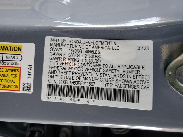 2023 HONDA CIVIC SPORT TOURING - 19XFL1H83PE011867