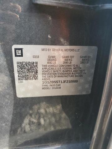 2018 CHEVROLET MALIBU LS 1G1ZB5ST1JF210989