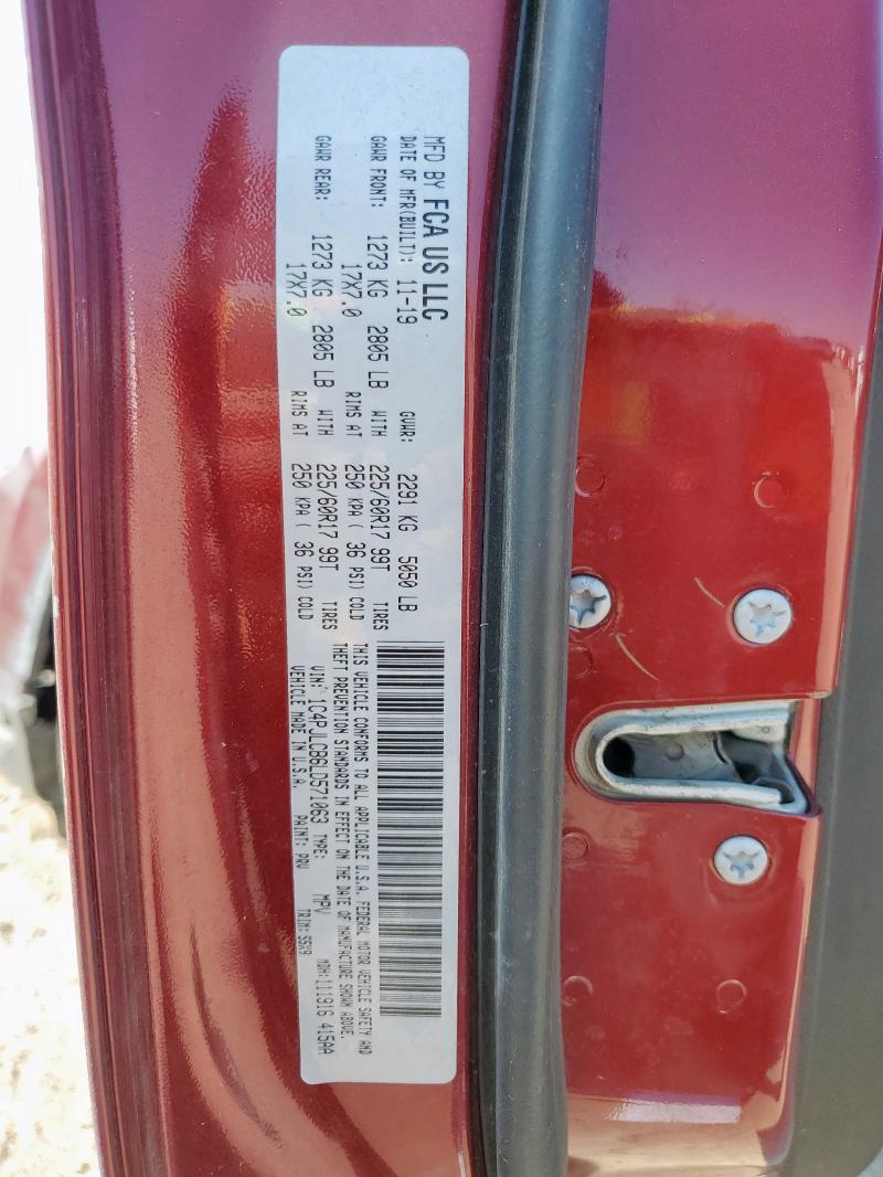 2020 JEEP CHEROKEE L 1C4PJLCB6LD571063