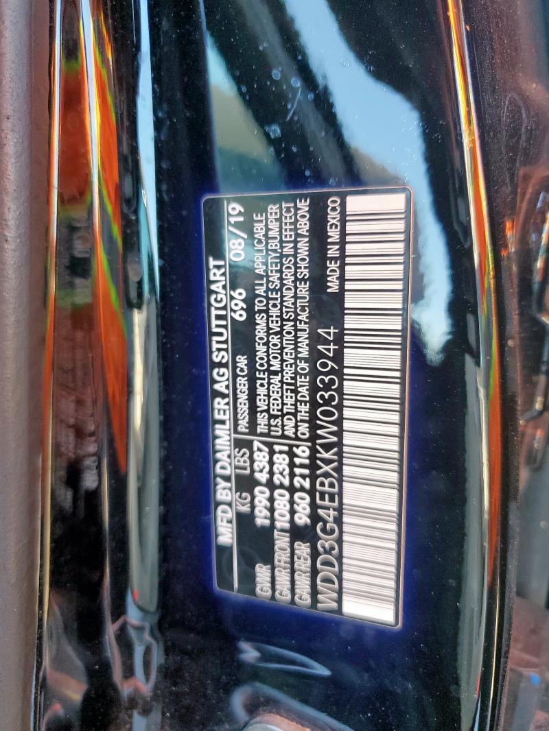 2019 MERCEDES-BENZ A 220 - WDD3G4EBXKW033944