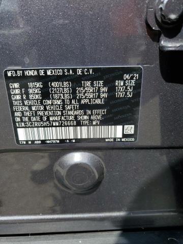 2021 HONDA HR-V EX 3CZRU5H57MM726668