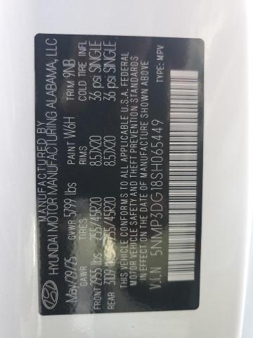 2025 HYUNDAI SANTA FE L 5NMP3DG18SH065449