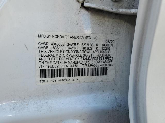 2020 ACURA ILX PREMIU 19UDE2F81LA006160