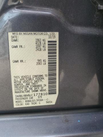 2020 NISSAN ALTIMA S 1N4BL4BV6LC177810