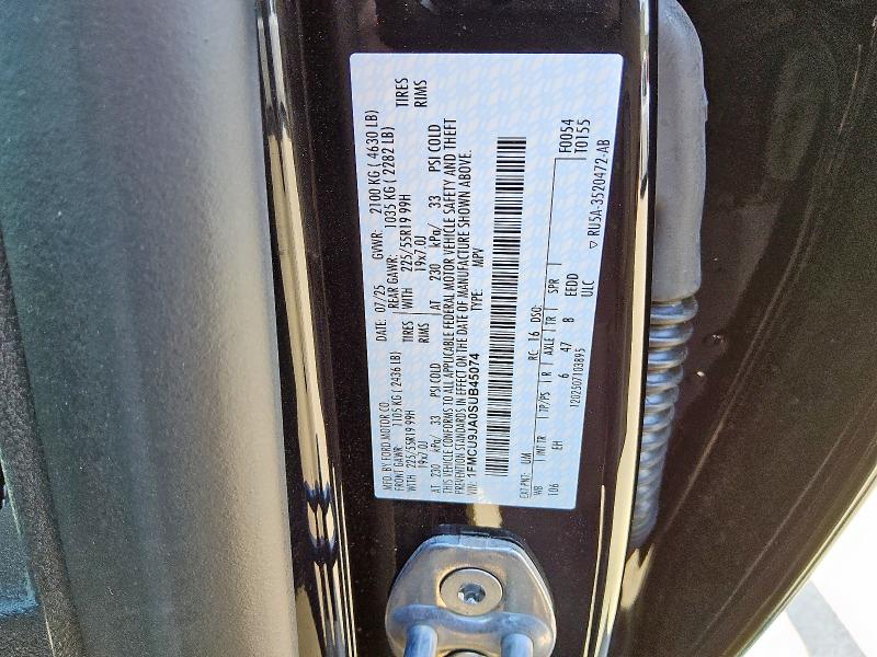 2025 FORD ESCAPE PLATINUM 1FMCU9JA0SUB45074