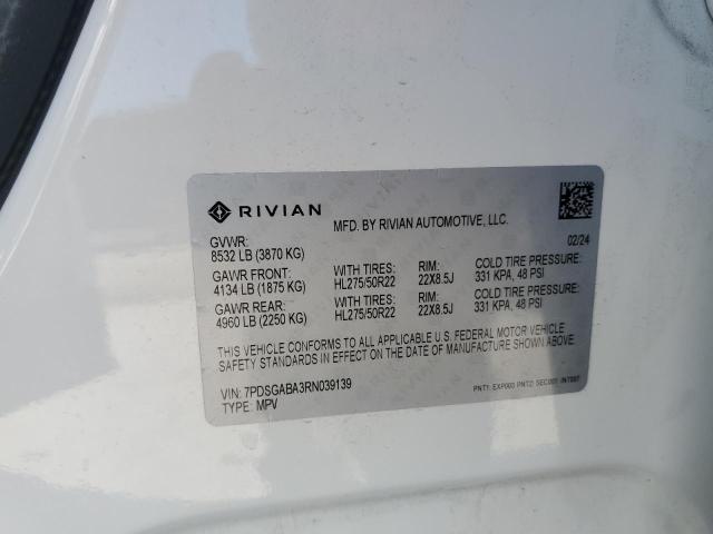 2024 RIVIAN R1S ADVENT - 7PDSGABA3RN039139