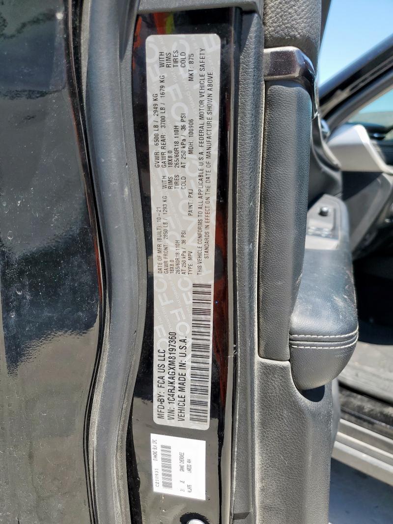 2021 JEEP GRAND CHER 1C4RJKAGXM8197360