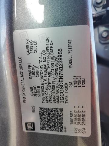 2022 CHEVROLET COLORADO Z 1GCGSDEN7N1239955