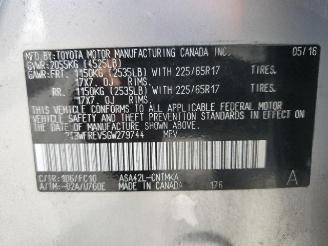 2016 TOYOTA RAV4 XLE - 2T3WFREV5GW279744