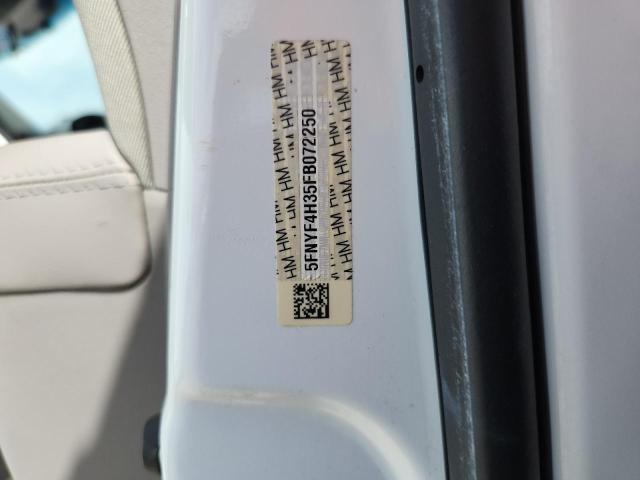 2015 HONDA PILOT SE 5FNYF4H35FB072250
