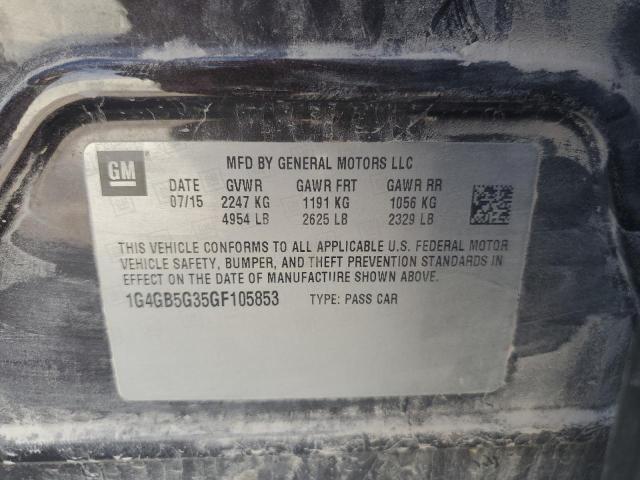2016 BUICK LACROSSE 1G4GB5G35GF105853