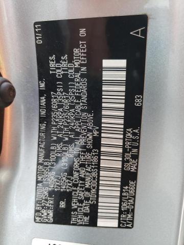 2011 TOYOTA SIENNA XLE - 5TDYK3DC3BS118613