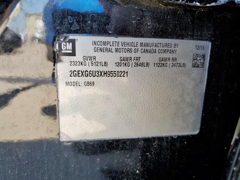 2017 CADILLAC XTS LIMOUSINE 2GEXG6U3XH9550221