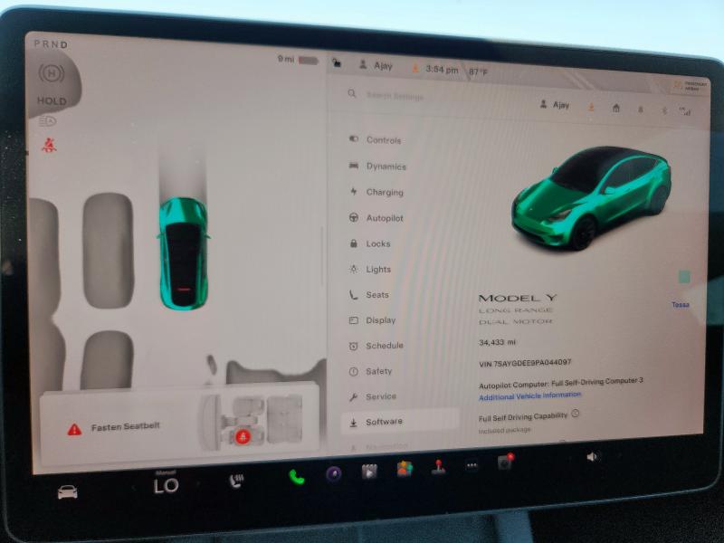 2023 TESLA MODEL Y 7SAYGDEE9PA044097